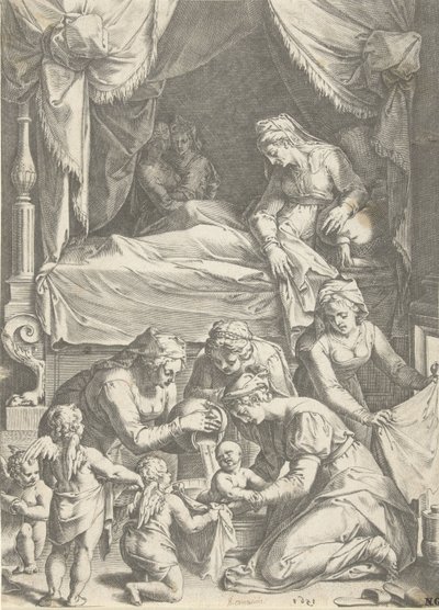 nacimiento de la virgen de Cornelis Cort