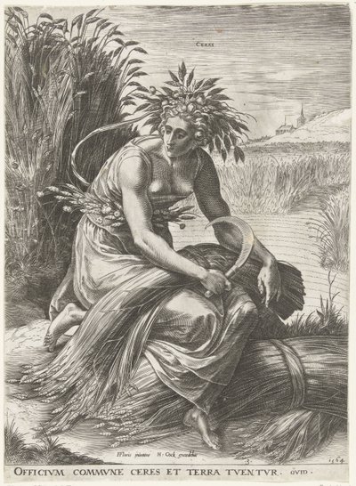 Ceres Diosas y ninfas (título de la serie) de Cornelis Cort