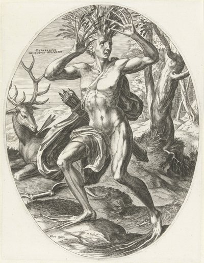 Cipariso Dioses de la agricultura (título de la serie) de Cornelis Cort