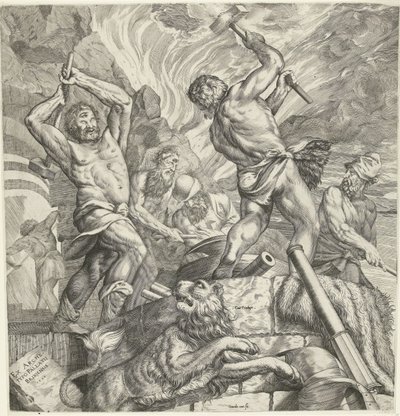 La Fragua de los Cíclopes de Cornelis Cort