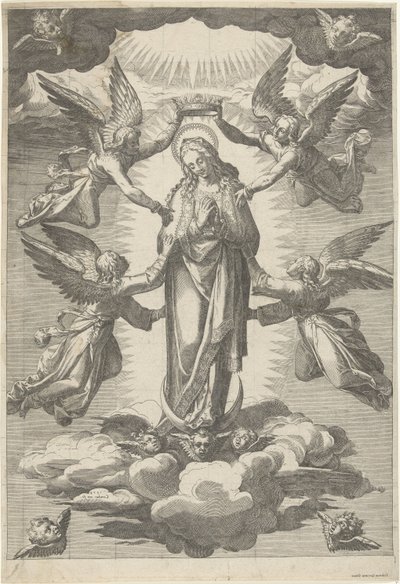 Asunción y Coronación de María de Cornelis Cort