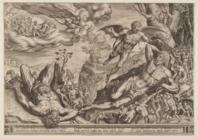 Hércules asediado por pigmeos de Cornelis Cort