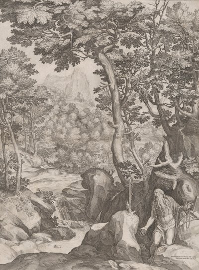 San Onofre en el desierto de Cornelis Cort