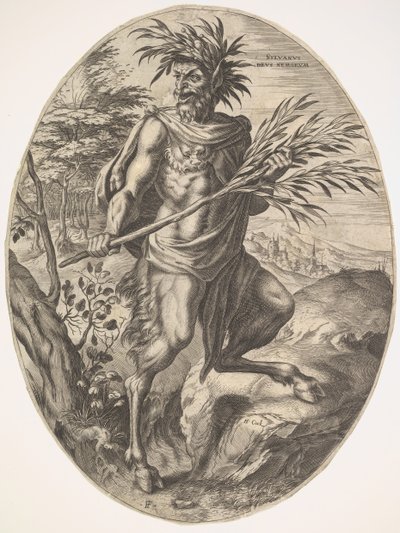 Sylvanus de Los Dioses Rurales de Cornelis Cort