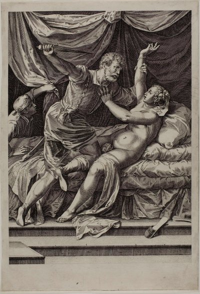 Tarquinio y Lucrecia de Cornelis Cort