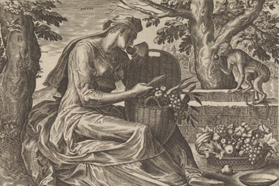 Gusto, de Los Cinco Sentidos, 1561 de Cornelis Cort