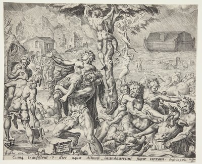 El diluvio de Cornelis Cort
