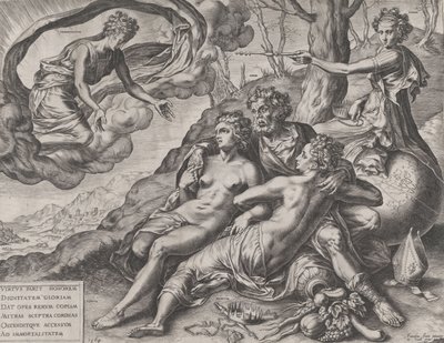 Las recompensas inmortales de la virtud de Cornelis Cort