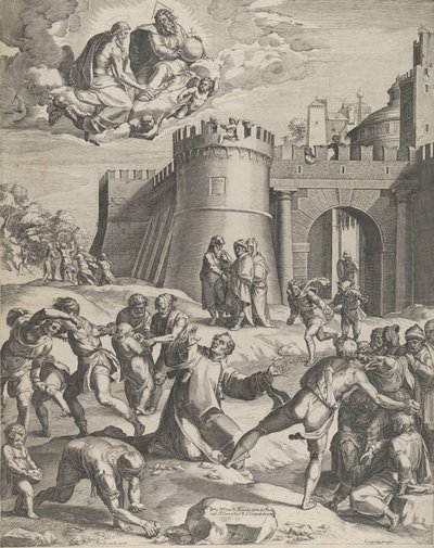 El martirio de San Esteban de Cornelis Cort