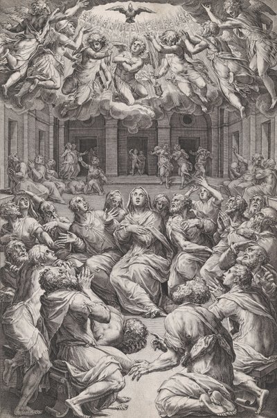 Pentecostés, 1574 de Cornelis Cort
