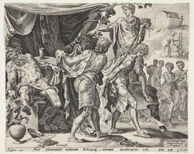 La burla de Noé de Cornelis Cort