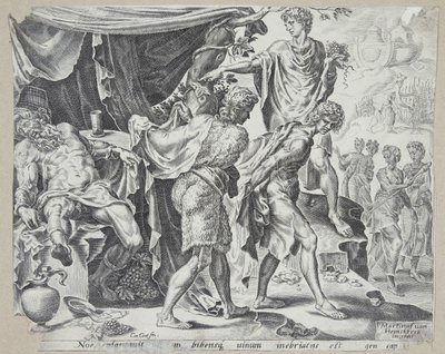 La burla de Noé de Cornelis Cort