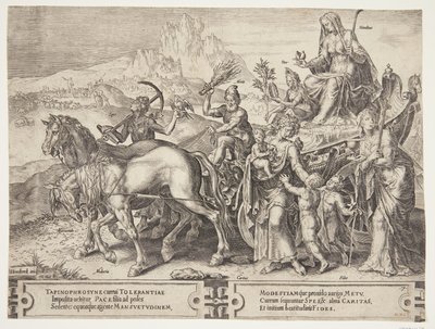 El triunfo de la humildad de Cornelis Cort
