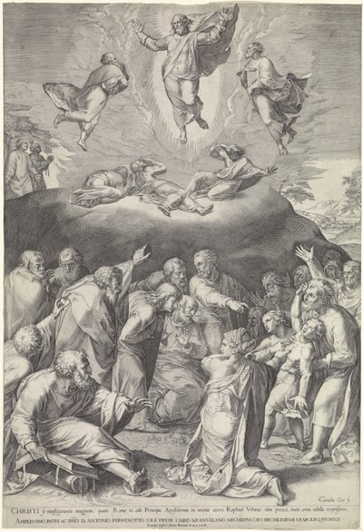 Transfiguración en el Monte Tabor de Cornelis Cort