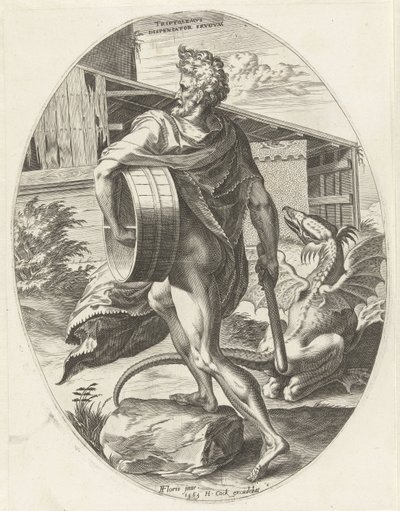 tripolemos Dioses de la agricultura (título de la serie) de Cornelis Cort
