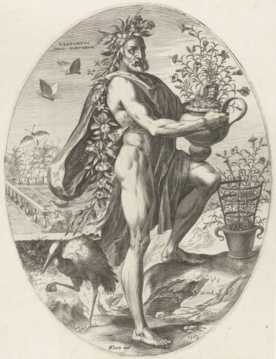 vertumnus Dioses de la agricultura (título de la serie) de Cornelis Cort
