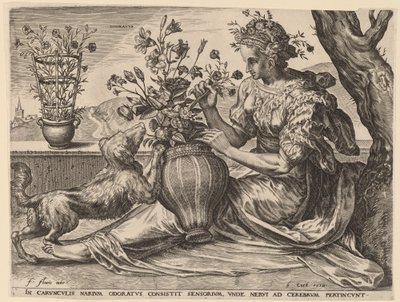 Olor de Cornelis Cort after Frans Floris I