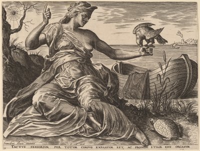 Tacto de Cornelis Cort after Frans Floris I