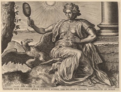 Visus de Cornelis Cort after Frans Floris I