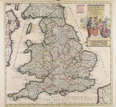 Descripción muy precisa del reino de Inglaterra y el principado de Gales de Cornelis Danckerts