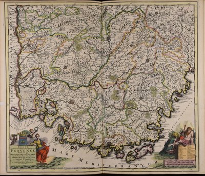 Comté et gouvernement général de Provence : divise en ses Senechaussees et Viguerie avec les terres adjacentes scavoir la principaute d