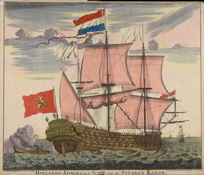 Buque almirante holandés de 96 piezas de cañón de Cornelis Danckerts