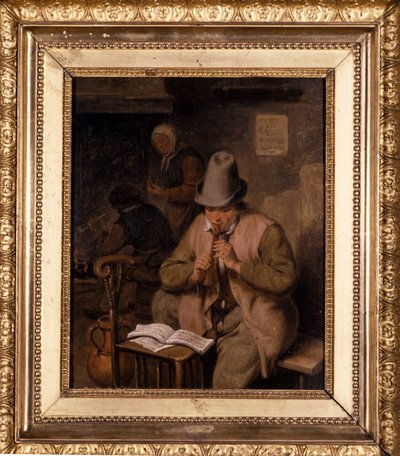 Un joven tocador de silbato de Cornelis Dusart