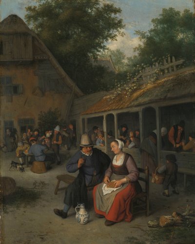 Posada en el campo de Cornelis Dusart