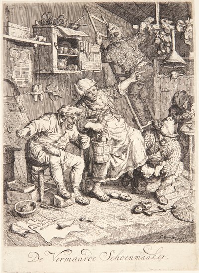 Un zapatero de Cornelis Dusart