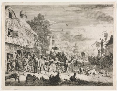 Feria del pueblo de Cornelis Dusart