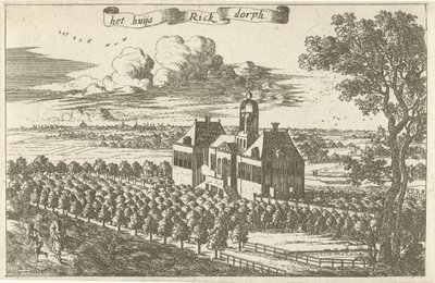 Casa de campo en Rijksdorp la casa Rick Dorph (título sobre el objeto) de Cornelis Elandts