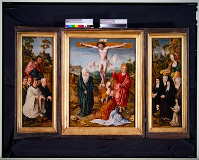 Tríptico de la Crucifixión (panel, central) de Cornelis Engelbrechtsen