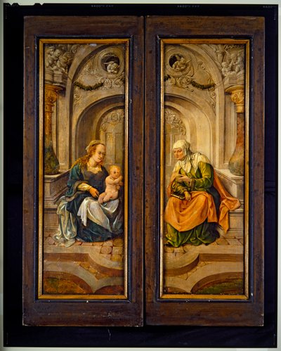 Tríptico de la Crucifixión (panel, central) de Cornelis Engelbrechtsen