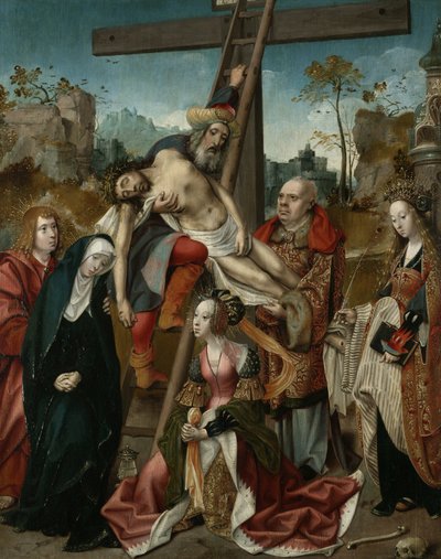 La deposición, c.1510-20 de Cornelis Engelbrechtsen