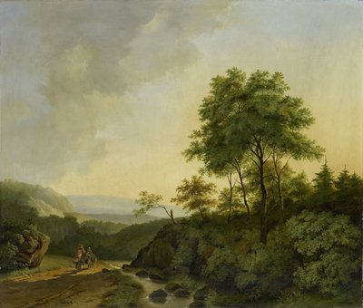 Vista en las montañas del Harz de Cornelis François Roos