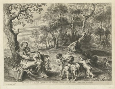 Descanso en la Huida a Egipto de Cornelis Galle (I) (possibly)