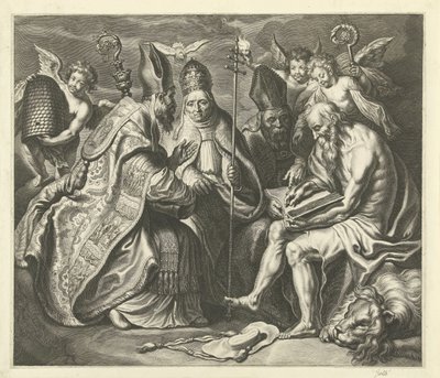 Los cuatro padres de la iglesia de Cornelis Galle (I)