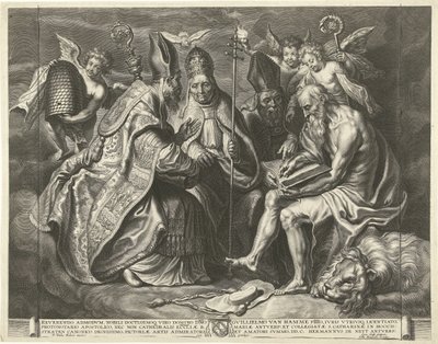 Los cuatro padres de la iglesia de Cornelis Galle (I)
