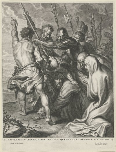 llevando la cruz de Cornelis Galle (I)
