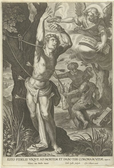 Martirio de San Sebastián de Cornelis Galle (I)