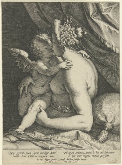 Venus kust Amor de Cornelis Galle (I)