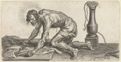 Cristo después de la flagelación de Cornelis Galle (II)