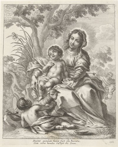 Sagrada Familia con Juan el Bautista de niño de Cornelis Galle (II)