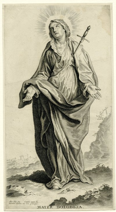 María en los Mater Dolorosa de Cornelis Galle (II)