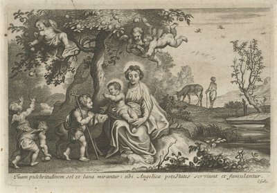 María con el Niño y Juan el Bautista de Cornelis Galle (II)