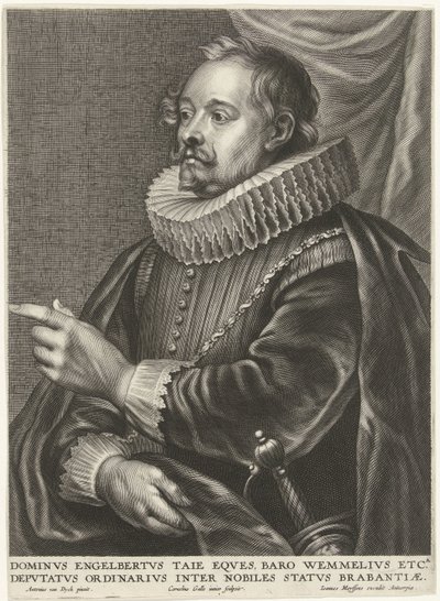 Retrato de Engelbert Tajé, barón van Wemmel de Cornelis Galle (II)