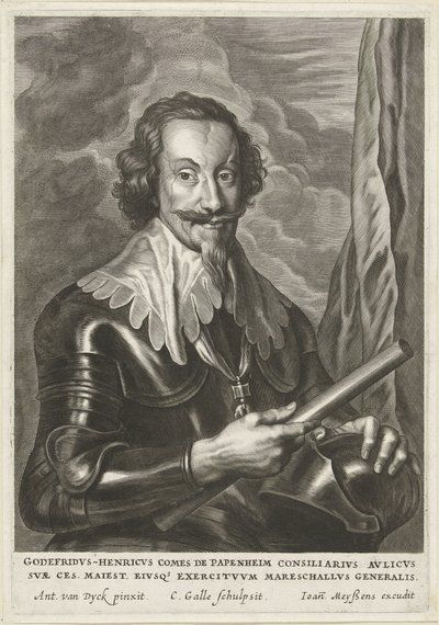 Retrato de Gottfried Heinrich, Conde de Pappenheim de Cornelis Galle (II)