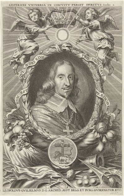 Retrato de Leopold Willem, archiduque de Austria de Cornelis Galle (II)