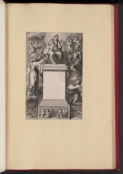 Página de Título para B. De Los Rios, De Hierarchia Mariana Libri Sex de Cornelis Galle II after Erasmus Quellinus II after Sir Peter Paul Rubens