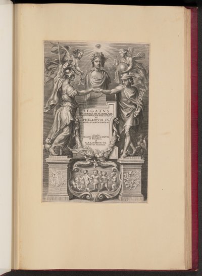 Página de título para Frederik de Marselaer, Legatvs de Cornelis Galle II after Sir Peter Paul Rubens